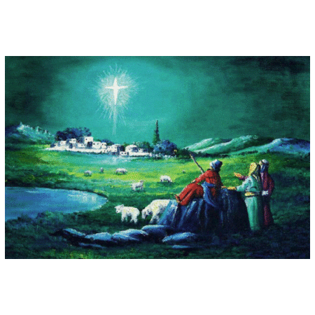 Julkort Betlehems stjärna
