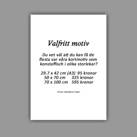 Konstaffisch - Valfritt motiv