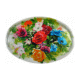 Oval bricka - Blomsterkkaskad